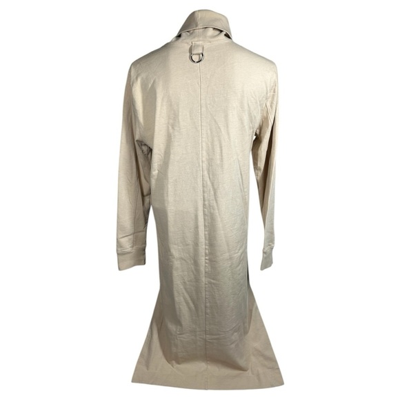 Tibi Punto Milano Turtleneck T-Shirt Dress XS Runs Large Beige Knee Length - Picture 9 of 13